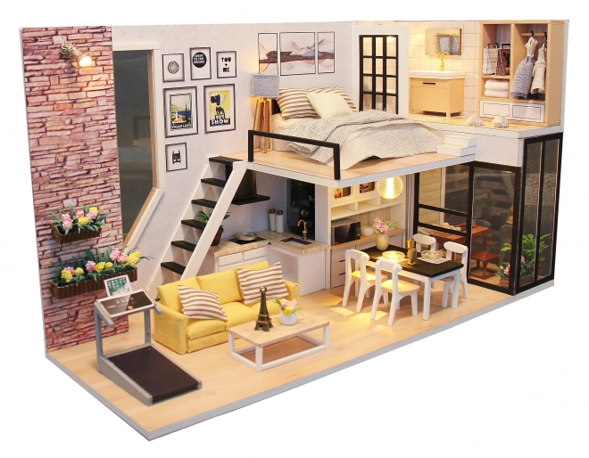 Negen miniatuurhuisjes Gelukshuis