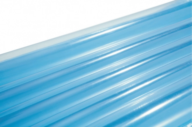 Blauw opblaasbaar matras voor het zwembad