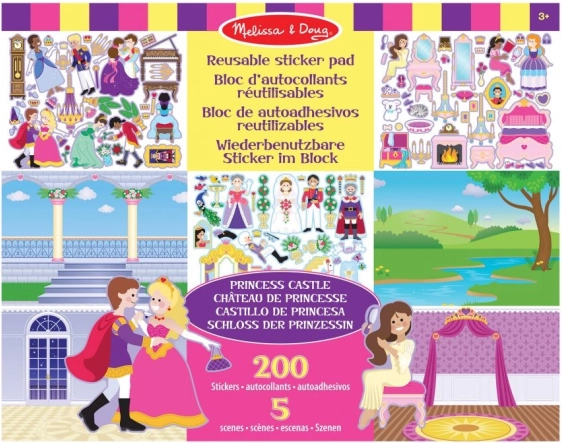 Hergebruikbare stickers – prinsessenkasteel