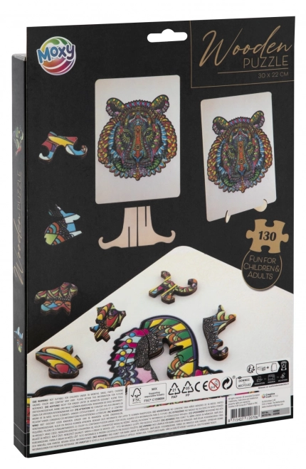 Moxy contourpuzzel tijger 130 stukken