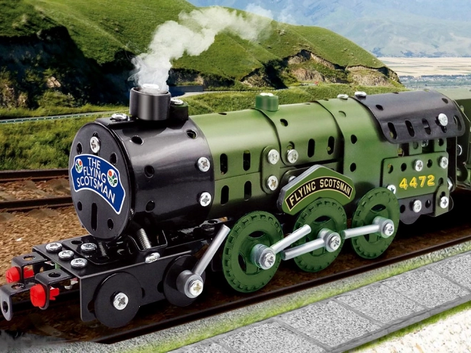 Constructie metalen bakstenen stoomlocomotief 340el ZA3869