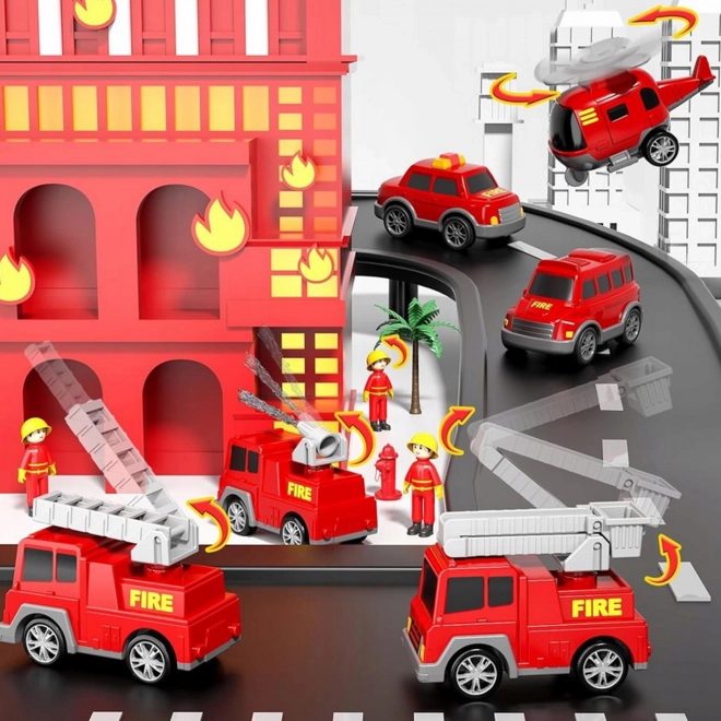 Brandweer set Laweta met vijf voertuigen van Woopie