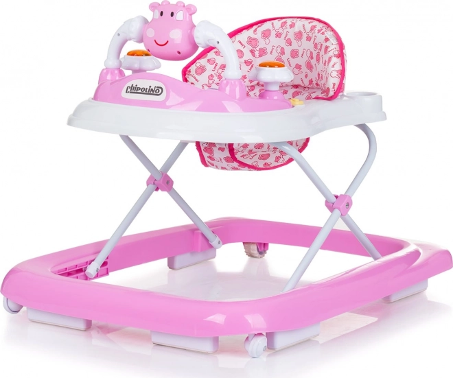 CHIPOLINO interactieve loopstoel Little Cow – růžové
