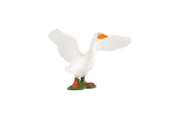 Domestieke gans zooted plastic 10cm in zak