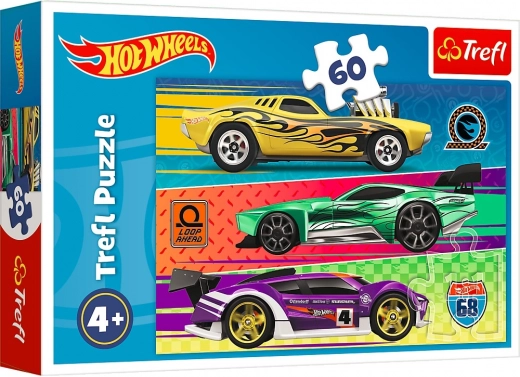 Puzzel HOT WHEELS race 60 stukjes