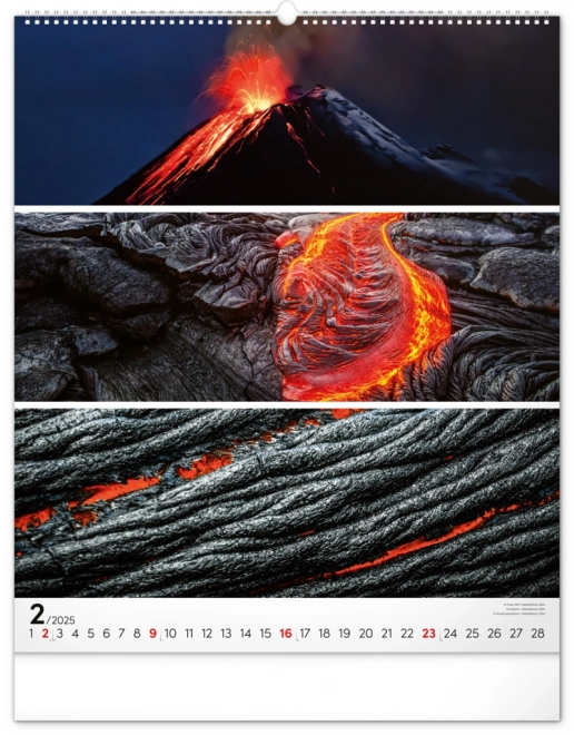 NOTIQUE Muurkalender Palet 2025, 48 x 56 cm