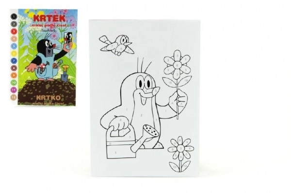 Kleurboeken volgens nummers - Kleine mol A5