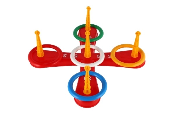 Werp spel - kruis met ringen