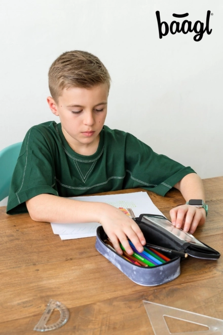 schooletui BAAGL NASA Grey van gerecycled materiaal