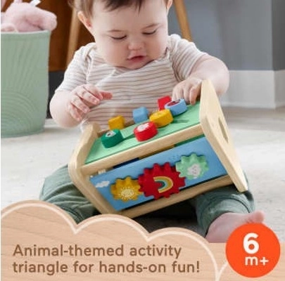 Houten actieve driehoek Fisher-Price