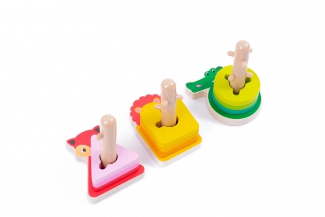 Houten sorteerdieren