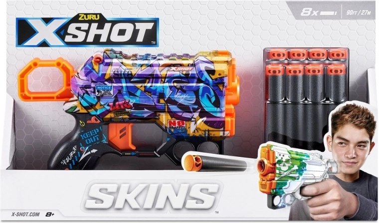 Snel herladen en 8 pijltjes in de set