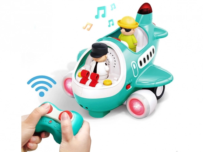 Interactief vliegtuig met piloot