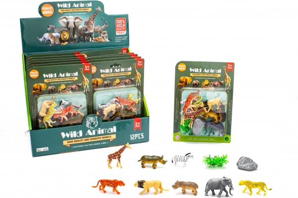 Wilde dieren set van 10 figuren 6 cm