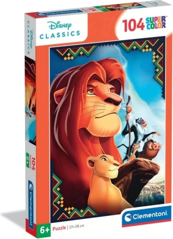 Clementoni puzzel 104 Super Color – De Leeuwenkoning