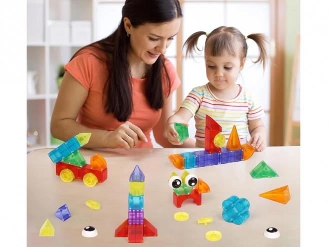 3D magnetische blokken Verlichte magnetische blokken 64 stuks ZA5240