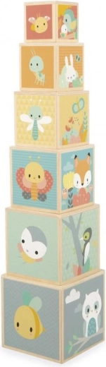 Kwalitatieve houten afwerking met illustraties