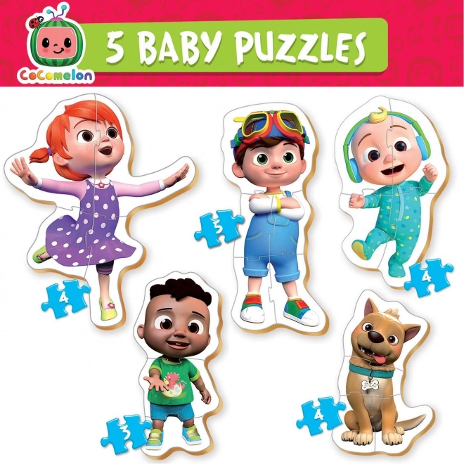 EDUCA Baby puzzel Cocomelon 5 in 1 (3-5 stukjes)