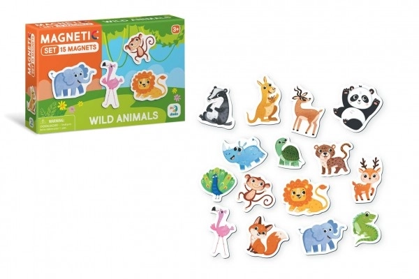 Magneet Safari 15 stuks in doos 17x11x3cm