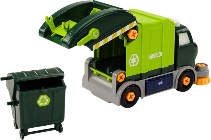 Recyclagewagen met vuilnisbak