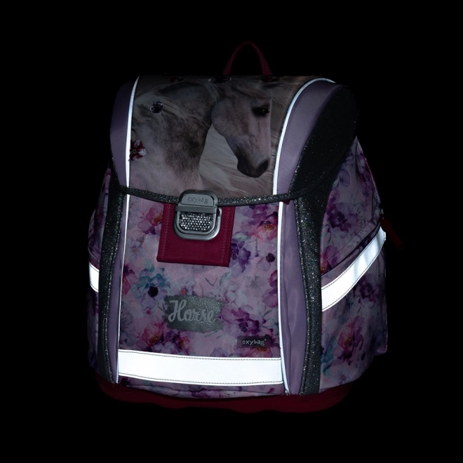 OXYBAG Schoolpakket 3-delig Premium Light Paard Romantisch