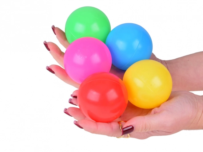 Kleurrijke ballen van 6cm 50 stuks van zacht plastic ZA5411