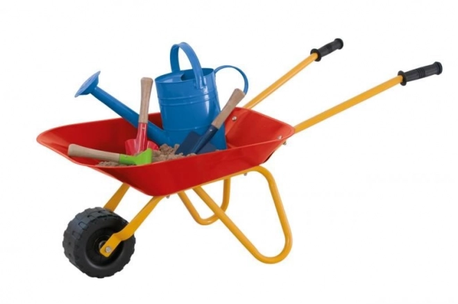 Kinder metalen kruiwagen rood Woody