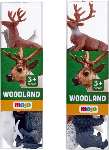 mojo mini wereld – bosdieren, set van 6 figuurtjes