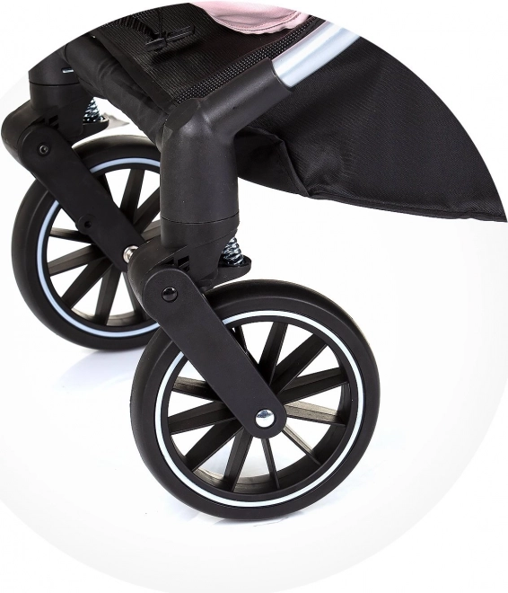 CHIPOLINO Kinderwagen gecombineerd Aura 2v1 Obsidian, Zilver