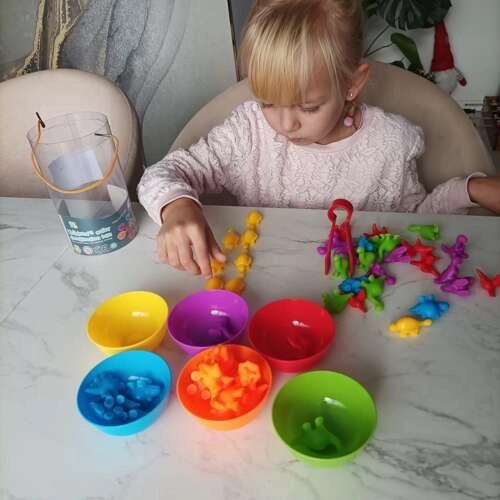 Vuiková montessori spel Leer tellen – Dinosaurussen