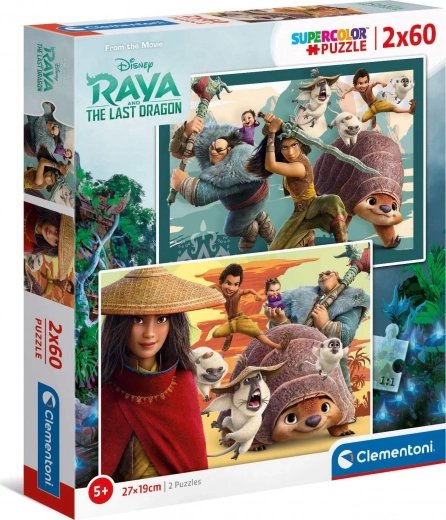 Puzzel Raya en de Draak 2x60 stukjes