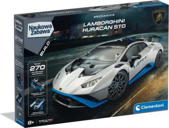 Mechanische laboratorium bouwset LAMBORGHINI Huracán STO – Poolse versie van Clementoni