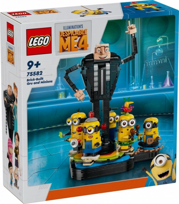 Lego Despicable Me 4 Gru en Minions van stenen