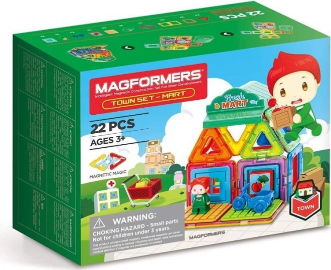 Magnetische bouwset Magformers Stadje Markt 22 onderdelen