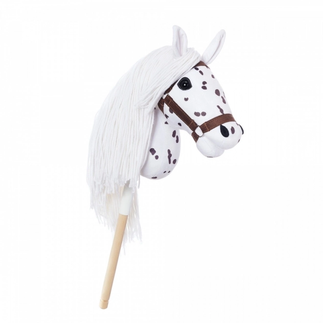 Stokpaardje uit de HOPPIHORSE Sport Edition collectie in de kleur witte luipaard