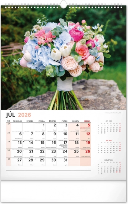 Wandkalender Bloemen 2026