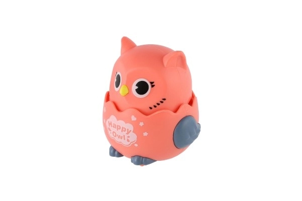 Sovy Happy Owl plastic 7x8 cm rijdend