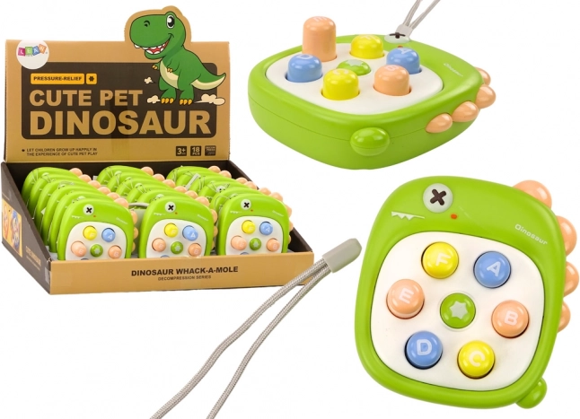 Interactief letterspel - Groene dinosaurus