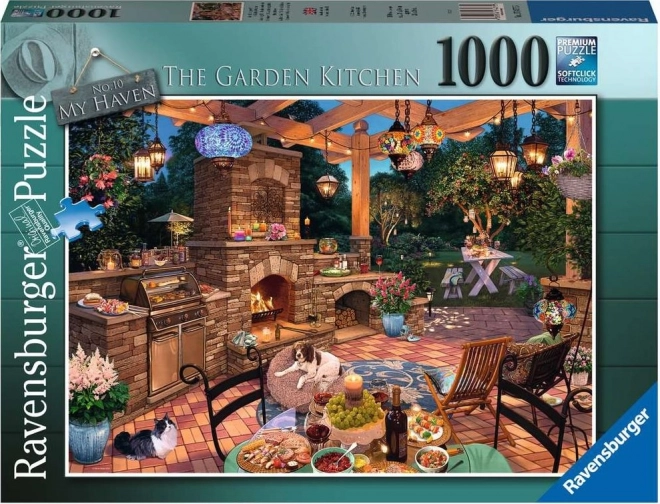 Puzzel Mijn toevluchtsoord: Tuinkeuken 1000 stukjes