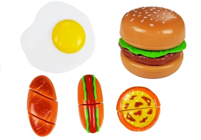 Set voor het Snijden van Burgers in een Doos