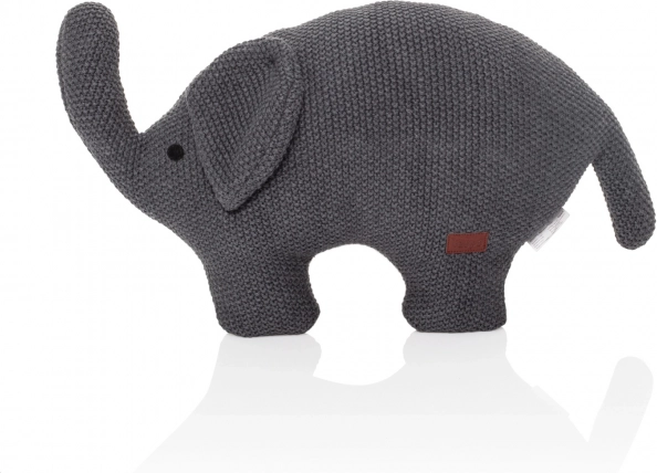 Gebreide knuffel Olifant, Donkergrijs