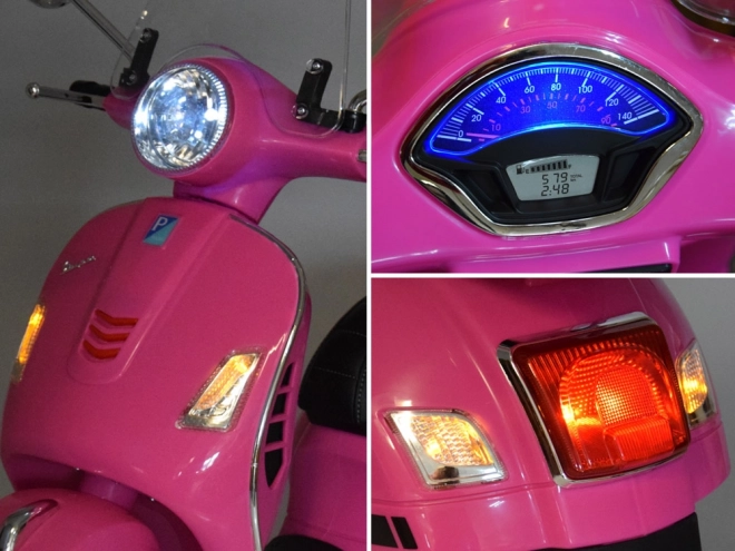 Elektrische scooter Vespa GTS Super voor kinderen – Roze