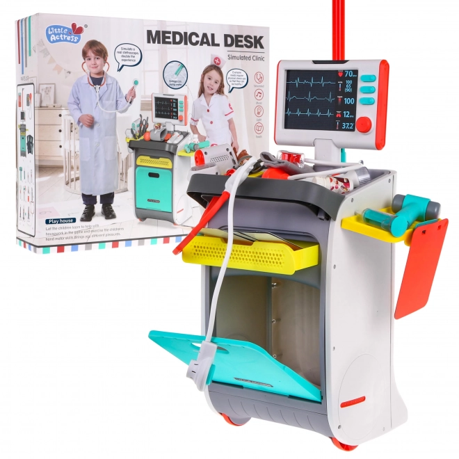 Dokterskarretje + interactieve röntgenfunctie ECG - 20 onderdelen