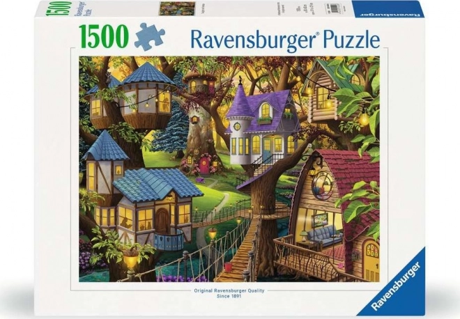 Puzzel Schemering in de Boomtoppen 1500 Stukken