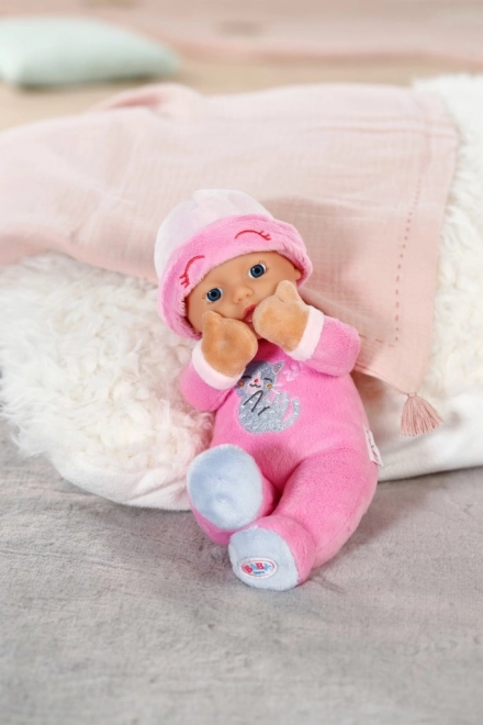 Slaapknuffel voor baby's donkerroze 30 cm