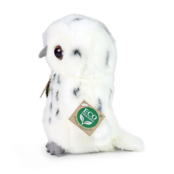 Rappa Pluchen uil wit 18 cm ECO-VRIENDELIJK