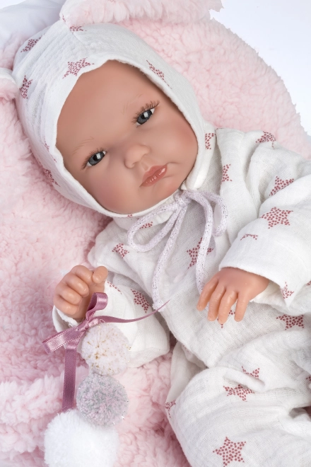 Llorens M635-86 kleding voor pasgeboren pop NEW BORN maat 35-36 cm