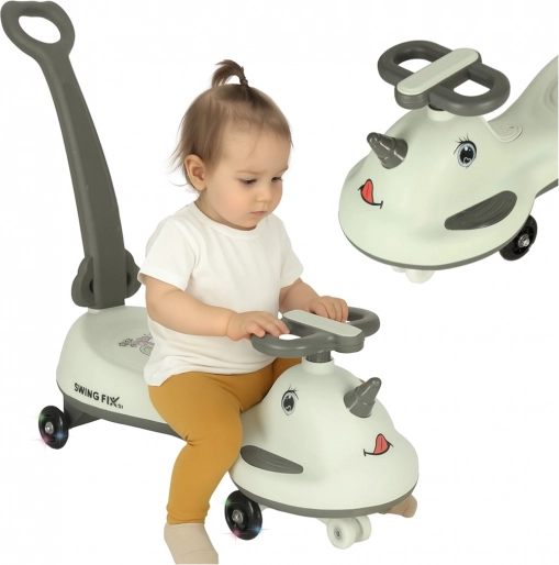 Kinderloopfiets LED Swing FIX S1 met handgreep