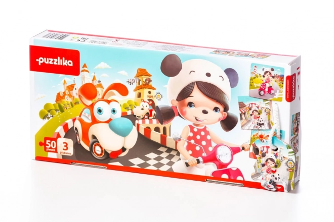 Puzzlika Gelukkige Verhalen 3 in 1 kinderpuzzel