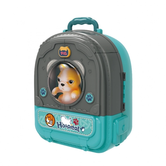 Woopie dierenarts rugzak met huis en hondje 3in1